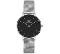 Montre - DANIEL WELLINGTON - Petite Sterling - 36 mm - Cadran noir - Bracelet en métal