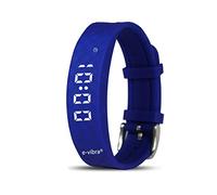 Montre d'apprentissage de la propreté e-vibra Premium - Montre vibrante silencieuse rechargeable - Montre de rappel médical pour filles/garçons - avec minuterie et 15 alarmes quotidiennes (Royal Blue)