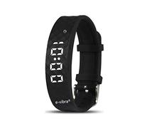 Montre d'apprentissage de la propreté e-vibra Premium - Montre vibrante silencieuse rechargeable - Montre de rappel médical pour filles/garçons - avec minuterie et 15 alarmes quotidiennes (Black)