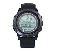 Montre d'arbitre de football avec minuteur, minuteur, veilleuse et compte à rebours de football, chronomètre, jeu de match pour instructeur de sport, grand cadran lumineux, montre de sport (noir)