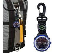 Montre de direction de précision, minuterie de navigation compacte, montre de poche de sport, fonction boussole intégrée, chronomètre boussole à clipser, catégorie accessoires de survie, compagnon de