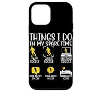 Montre de football Things I Do In My Spare Time Play Soccer Resear Coque pour iPhone 12 mini