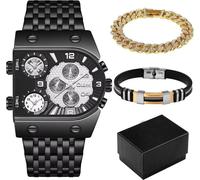 Montre de luxe avec bracelets Calum-Black/White KP33761