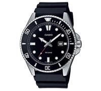 Montre - Casio - Collection Homme - Noir et Acier - Étanchéité 20 bars - Verre minéral - Quartz