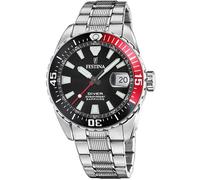 Festina Montre Homme Analogique en Acier Inoxydable 316L - Mouvement Quartz - Calendrier - Verre Saphir Haute Résistance - Étanche 20 ATM F20669/6 The Originals