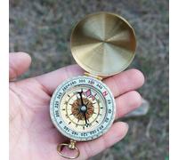 Montre De Poche Avec Boussole En Laiton De Haute Qualité, Accessoire De Camping, Randonnée, Or, Rétro, Portable, Navigation, Activités De Plein Air