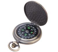 Montre de Poche Boussole Outil de Navigation Portable Boîtier en Métal Guidage Directionnel Précis Compact pour la Randonnée Camping Survie Aventure en Plein Air Compagnon Voyage