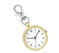 Montre de Poche de Petite Taille | Montre de Poche portative Unisexe | Portable Unisexe Silencieux pour Usage extérieur, Domestique, Femme, Sac à Dos, en Voyage, Masculin, au Travail, à SC, Or,