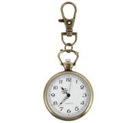 Montre de Poche D'infirmière Suspendue Marron, Style Simple et Portable | Verre, Acier Inoxydable et Cuivre, Effet Décoratif, Lecture Claire, pour Médecins et Infirmières