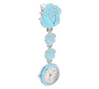Montre de Poche D'infirmière Suspendue Ronde Bleue en Métal et Verre