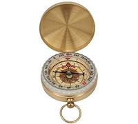 Montre de Poche en Laiton de Style rétro, Boussole à Bascule, Survie en Plein air, Alpinisme, décoration de Bureau, Collection Artisanale, étanche, Durable, Portable