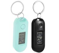 Montre de Poche Numérique Chaîne 2 Pcs Plastique, Compacte et Légère | Présent Rentrée, Lot de Deux Montre Numérique, Montre pour Examen Digital, Lecture Facile à L’école