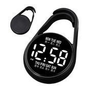 Montre De Poche Numérique,Étanche Précise Smart LED Électronique,Compagnon D'Étude Montre À Clip Horloge - Pour Voyages Trajets Quotidiens Préparation Aux Examens Tests En Extérieur Et Maison