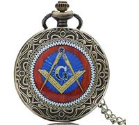Montre De Poche pour Hommes, Montre De Poche Franc-maçonnique Franc-maçonnerie, Montres à Quartz à Chaîne Les Meilleures