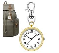 Montre de poche ronde avec boucle à clé - Élégant et - Charme pour la famille, les amis, les amoureux pendant les vacances, or, Siehe Beschreibung