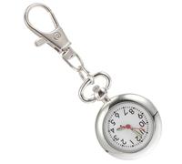 Montre de Poche Suspendue avec Porte-clés Pendentif Décoratif, Argenté | Usage Infirmière, Portable, Lecture Claire, Élève, Style Vintage et Mode, Verre et Alliage, Examen Plusieurs styles