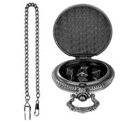 Montre de Poche Vintage avec dés, dés de Jeu de rôle - Jeux de société Amusants avec dés Vintage | Montre avec Jeu de dés rétro pour Les collectionneurs et Les Amateurs de Famille, Copains,