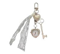Montre de poche vintage en forme de cœur avec porte-clés en alliage - Cadeau spécial pour les amoureux, フリーサイズ