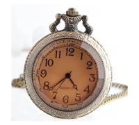 Montre de pocheMontre de Poche Montre de Poche à Rabat Vintage Mouvement à Quartz Montre de Poche mécanique Montre de Poche Durable Montre avec chaîne(A)