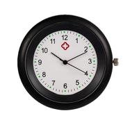 Montre de Poitrine d'infirmière - Étanche - Clip stéthoscope - Broche précise - Montre de Poche avec Symboles - Fixation stéthoscope Professionnelle pour Personnel d'hôpital et de, Noir