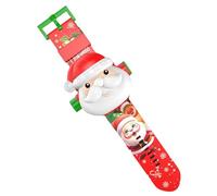 Montre de projection 3D pour enfant - Montre-numérique lumineuse avec dessin animé du Père Noël, accessoire d'apprentissage éducatif étanche | Cadeau de jouet amusant interactif pour garçons et fille