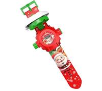 Montre de projection - Montre-bracelet avec projecteur de lumière pour , affichage de la date et de l'heure à 24 motifs | Père Noël numérique de dessin animé 3D pour garçons et filles,