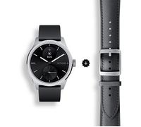 Montre de santé Withings Scanwatch 2 de 42mm en noir avec bracelet en cuir, détection automatique d'activité, notifications vibrante