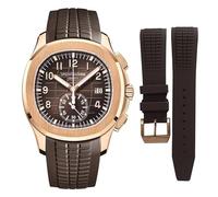 Montre de sport 2025 avec chronographe et compteur de code étanche 42 mm en acier avec bracelet en caoutchouc lumineux - Étanche - Analogique - Pour homme, Broche en or rose, Glamour