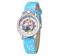 Montre de sport à quartz pour enfant Motif football, bleu ciel, taille unique