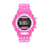 Montre de sport électronique à LED pour filles et enfants de 14 à 16 ans, rose, One Size