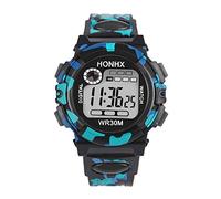 Montre de sport électronique multifonction pour enfants de 7 à 10 ans, Noir , taille unique