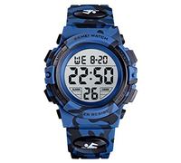 Montre de Sport numérique étanche pour garçons et Filles, chronographe Multifonction avec rétroéclairage LED coloré, Montre analogique pour Enfants Sportswear
