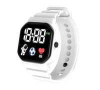 Montre de Sport numérique - Montre de Sport LED étanche | Bracelet en Silicone Confortable, Durable, léger, Affichage de l'heure pour, Hommes, Femmes, Usage Quotidien, Blanc, Refer to