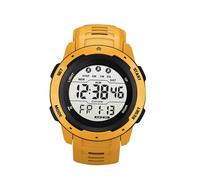Montre de Sport Numérique Multifonctionnelle étanche avec Chronométrage Lumineux pour L'extérieur, Plastique avec Dos en Acier Inoxydable, Cadran de 2 Pouces, WR50M étanche pour Hommes et