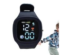 Montre De Sport Numérique pour Enf Ants - Montre Étanche en Silicone pour en fants - Montre D'extérieur en Silicone avec Fonction Lumineuse, Facile pour Les Enf Ants De Voir L'heure dans L'obscurité