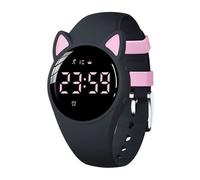Montre de Sport numérique pour enfants étanches USB Cadeau pour garçons filles, Fitness Podometre, Surveillance du sommeil, Noir