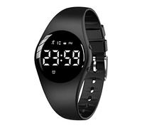 Montre de suivi d'activité numérique Résistante à l'eau Sans Bluetooth LED Traqueur de calories Distance entre les pas Alarme Chronomètre Rechargeable Pour enfants et adultes