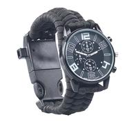 Montre de survie - SEMPTEC - 5 en 1 - Boussole - Sifflet - Bracelet en paracorde