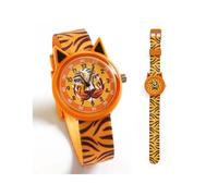 Djeco Montre d'apprentissage Tigre DD00425 antichoc Orange G