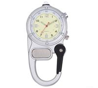 Montre d'escalade avec mousqueton, multifonction et lumineuse, pour randonnée, camping, escalade (noir)