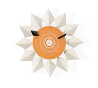 Montre Diamond Markers Clock Blanc