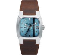 Diesel Montre pour homme Cliffhanger, mouvement à trois aiguilles, boîtier en acier inoxydable de 36 mm avec bracelet en cuir, DZ1998