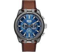 Montre - Diesel - DZ4643 - Cuir Marron - 51 mm - Résistante à l'eau 5 bar
