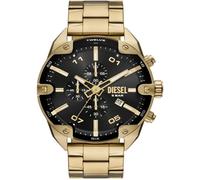 Diesel Montre Spiked pour Homme, Mouvement chronographe à Quartz avec Bracelet en Acier Inoxydable