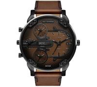Diesel Montre homme Mr Daddy Slim DZ7492 54 mm Quartz Verre minéral Brun Taille unique