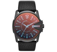 Diesel Montre Homme Master Chief DZ1657 – Boîtier acier inoxydable 45 mm noir, bracelet cuir