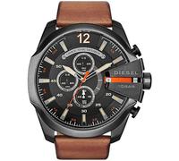 Diesel Montre Mega Chief DZ4343 - Cuir marron - 51 mm - Analogique Quartz - Homme