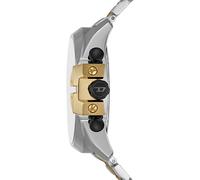 Diesel Montre homme Mega Chief DZ4581 – Chronographe, boîtier acier inox 51 mm, bracelet acier