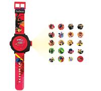 Lexibook – Montre digitale Miraculous – 20 projections – Bracelet ajustable Rouge TU