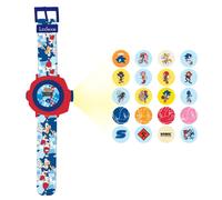 Lexibook, Sega Sonic The Hedgehog, Montre Bracelet Ajustable écran Digital avec 20 Projections de Sonic, pour Enfant, Bleu/Rouge, DMW050SN